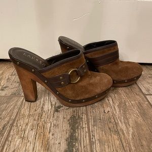 Ralph Lauren Suede Clogs